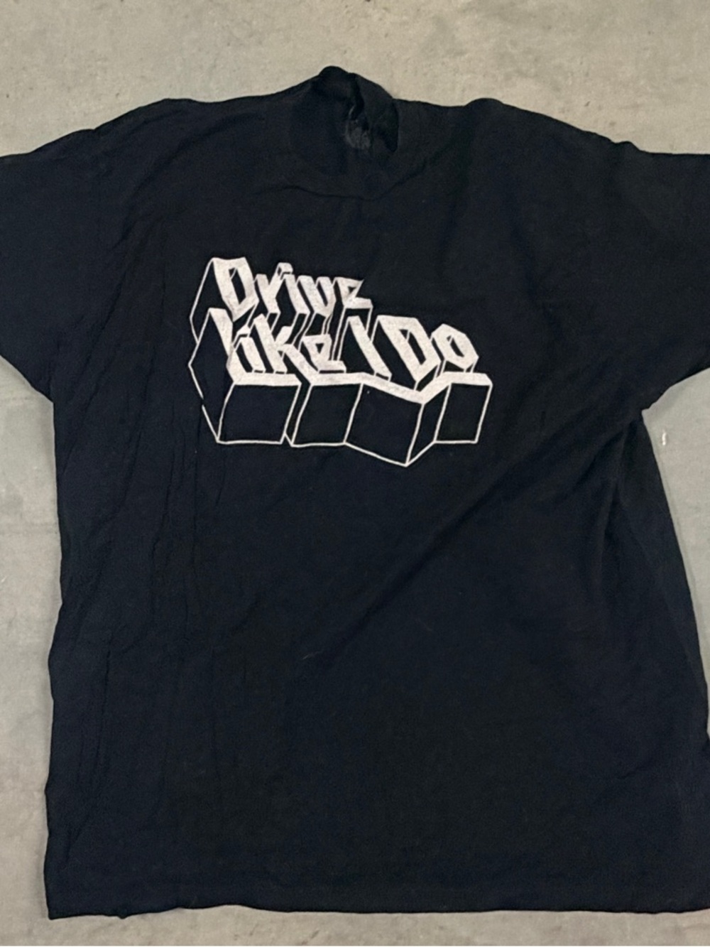 Drive Like I Do Graphic Short Sleeve Tee - Black